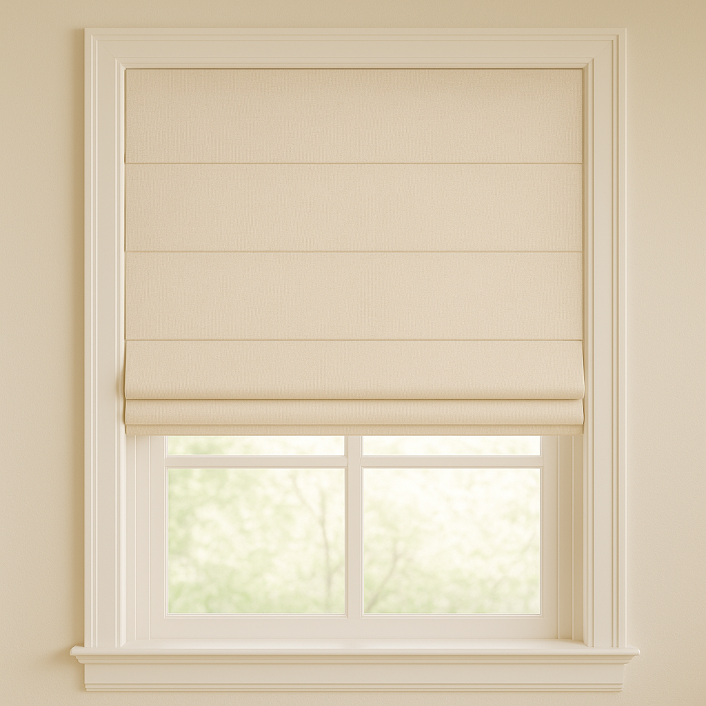 Flat Blackout Roman Blind | Fog