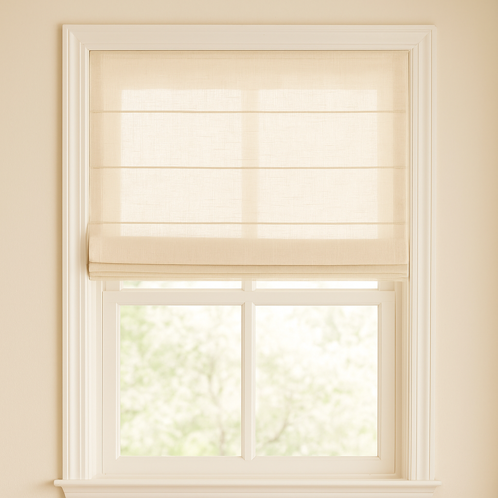 Flat Sheer Roman Blind