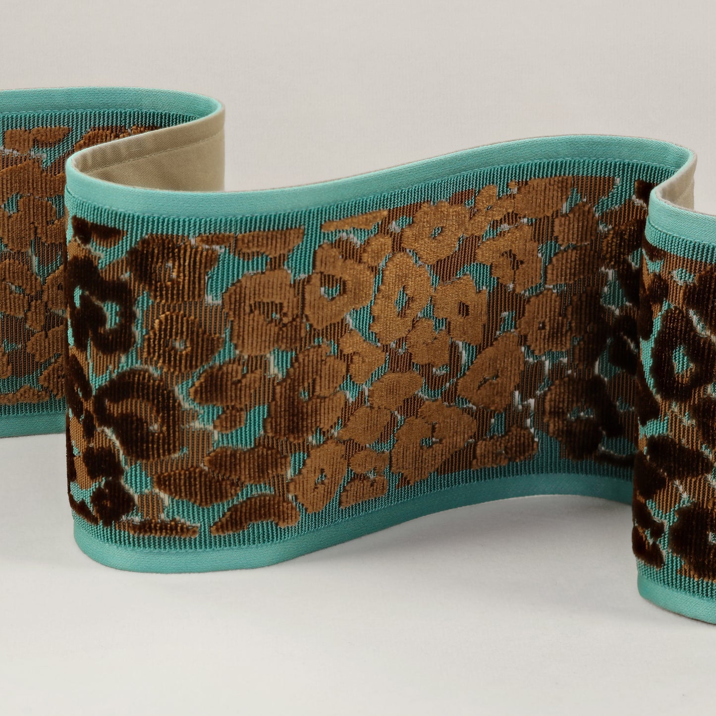 Leopard Velvet Braid