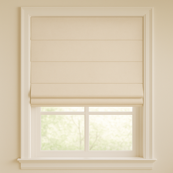 Flat Blackout Roman Blind | Fog