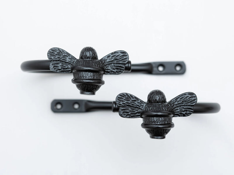 Bee Curtain Holdbacks - Black Finish