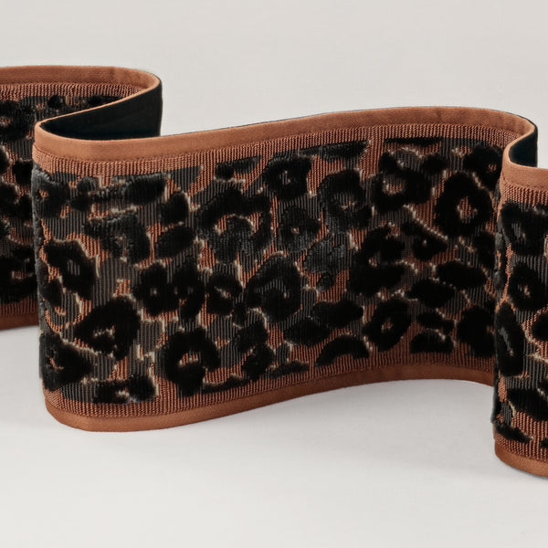 Leopard Velvet Braid